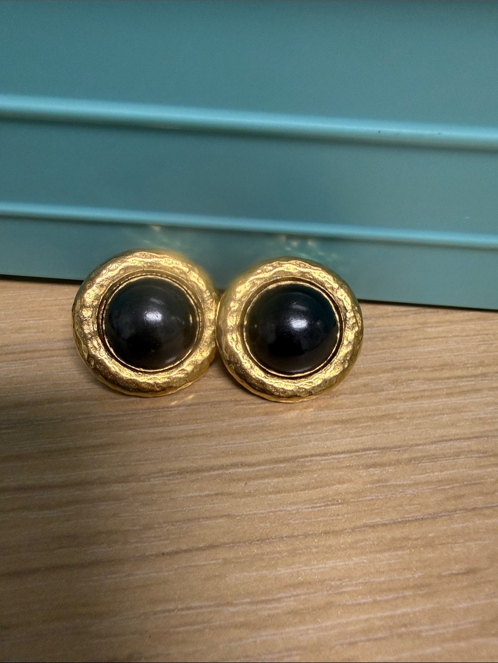 Carolee Gold-Tone Round Clip Earrings